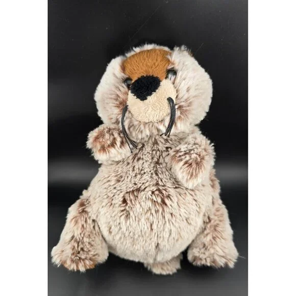 Adorable GANZ Webkinz Groundhog Plush Soft & Cuddly Stuffed Animal - Tan & Brown - Picture 2 of 12